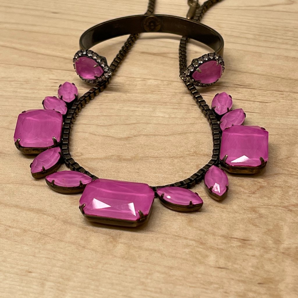 Loren Hope Electric Purple Necklace And Cuff